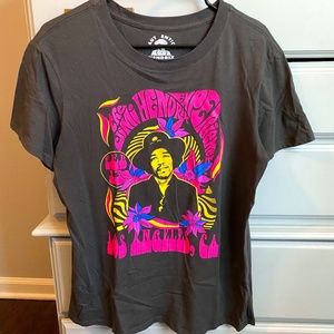 Jimi Hendrix Short Sleeve Boyfriend Graphic Tee